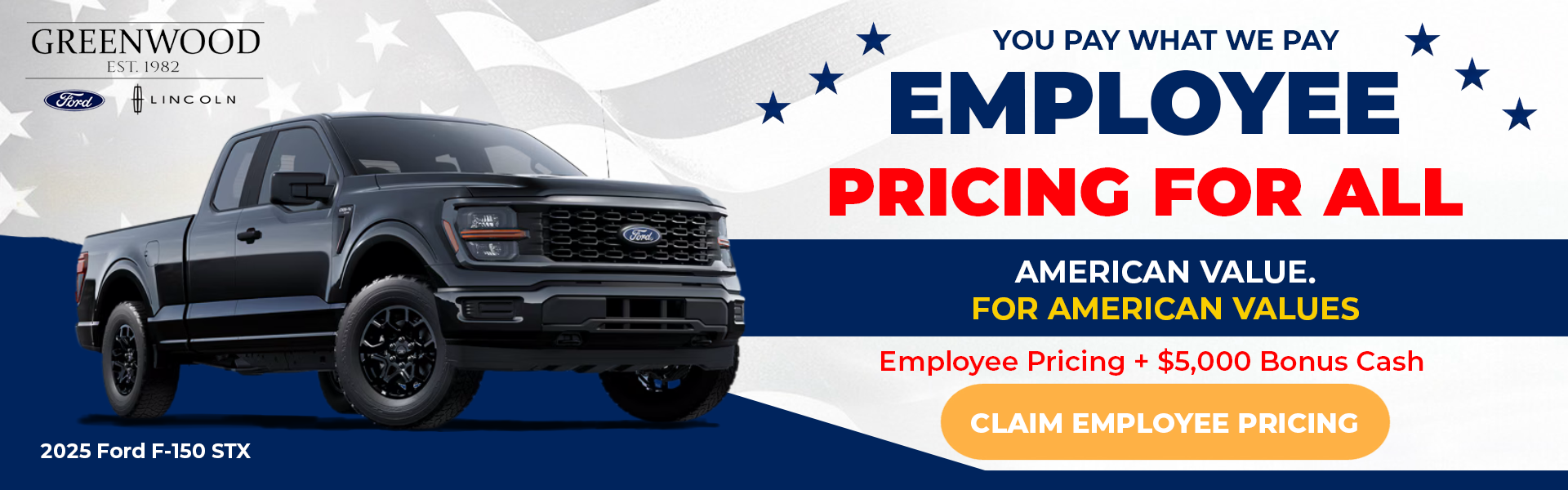 Claim Employee Pricing