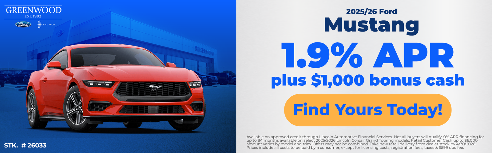 2025/26 Ford Mustang