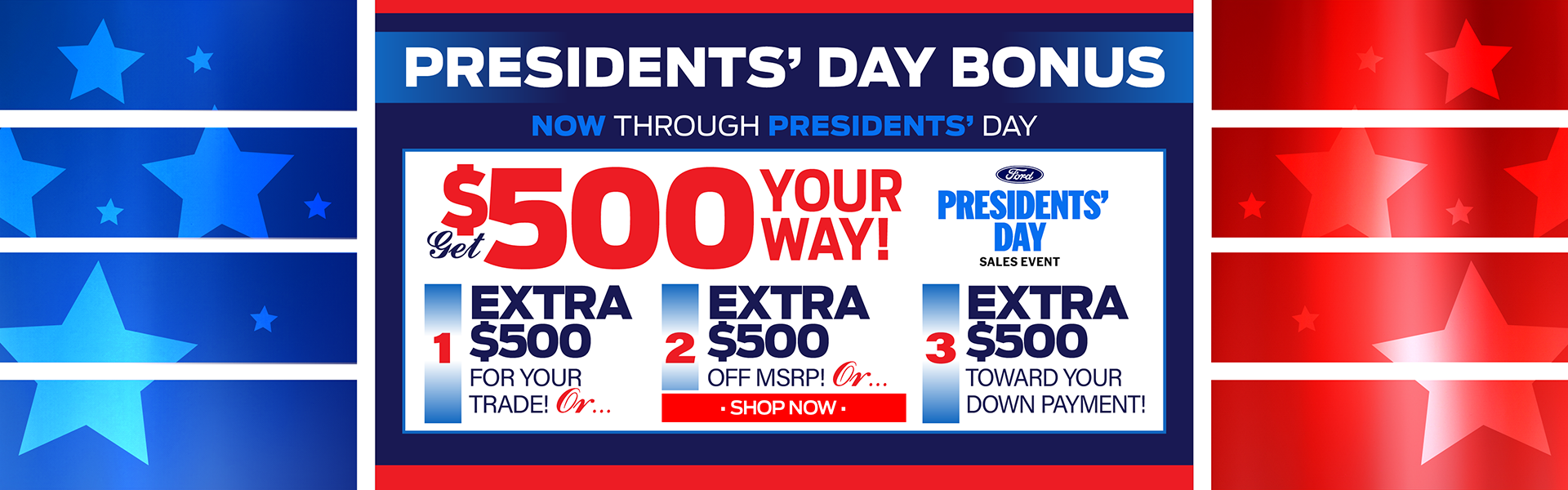 PRESIDENTS' DAY BONUS