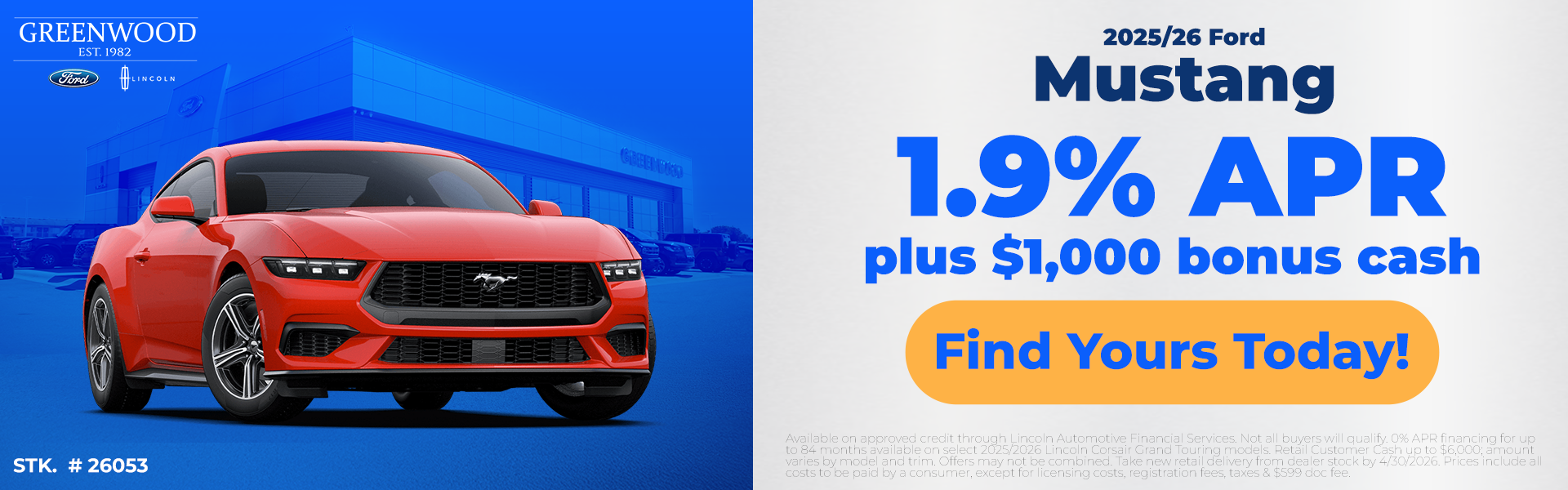 2025/26 Ford Mustang
